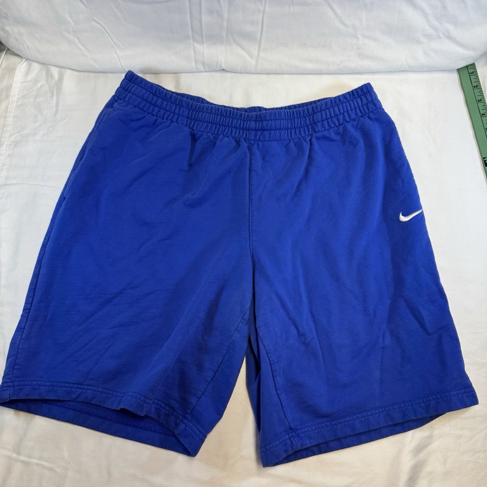 Nike Men's Shorts 2XL Blue 100% Cotton Swish Logo